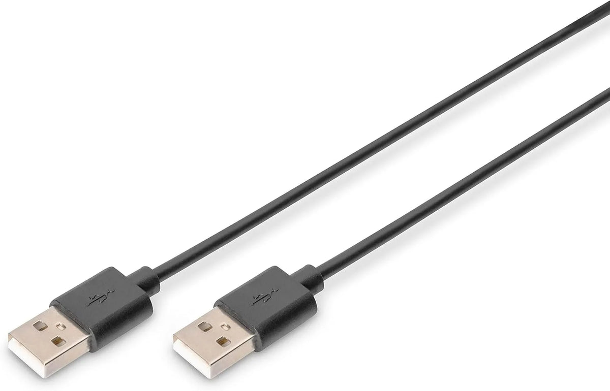 DIGITUS USB 2.0 connection cable-1.8m-USB A to USB A (M)-480 Mbit/s-Compatible