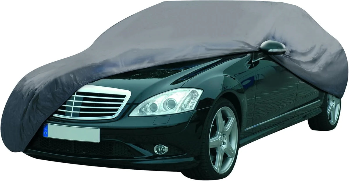 Dunlop Autoabdeckung 534 × 178 × 120 cm – wasserdichte Ganzgarage mit Befestigung und Aufbewahrungstasche