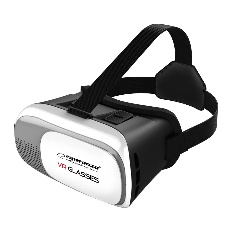 Esperanza EMV300 VR Brille für Smartphones 3,5–6 Zoll – 3D Virtual Reality Headset mit verstellbaren Linsen für Android & iOS