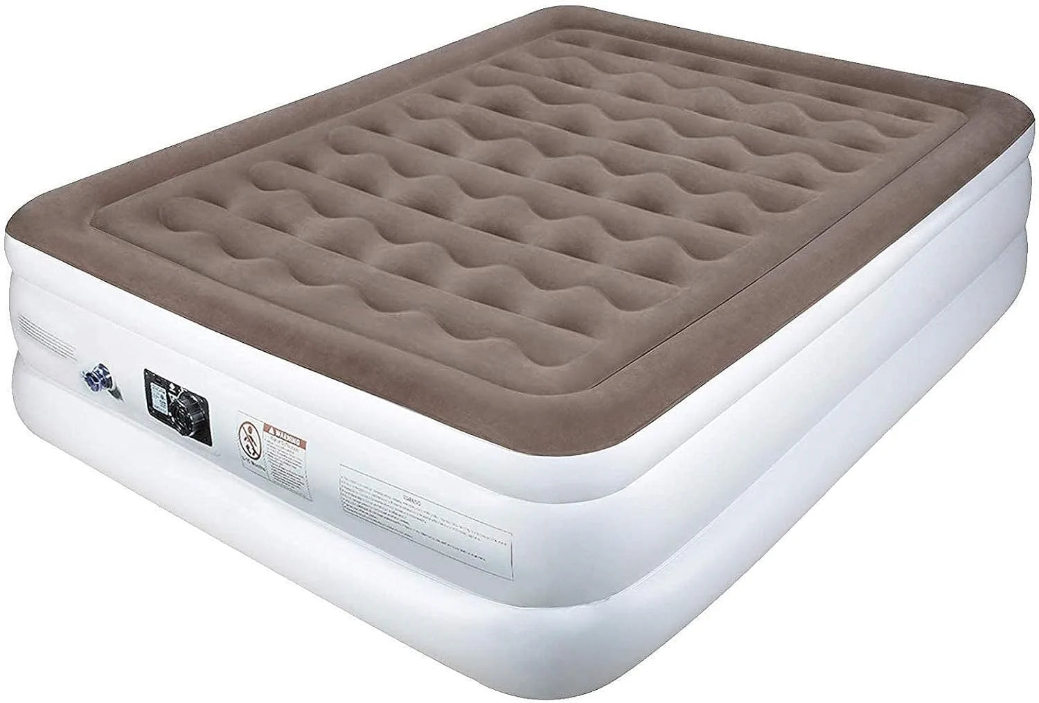 ETEKCITY Luftbett 203 x 152 x 46 cm – Aufblasbare Matratze mit integrierter Elektropumpe & Tragetasche