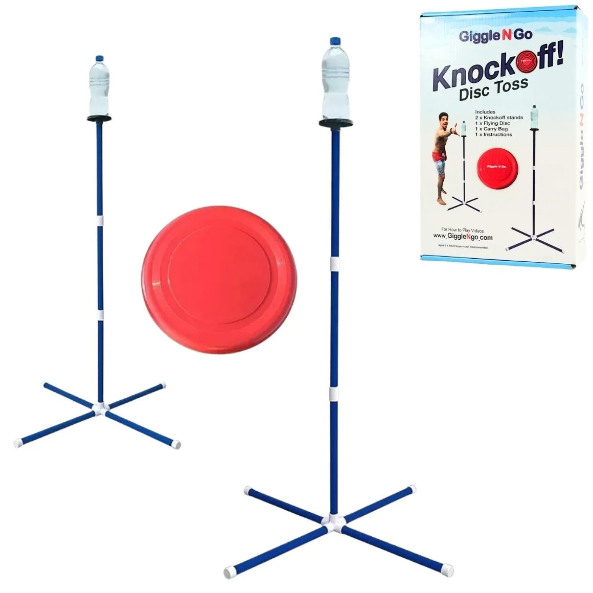 Frisbee Wurfspiel Set Outdoor Gartenspiel Geschicklichkeitsspiel Familienspiel