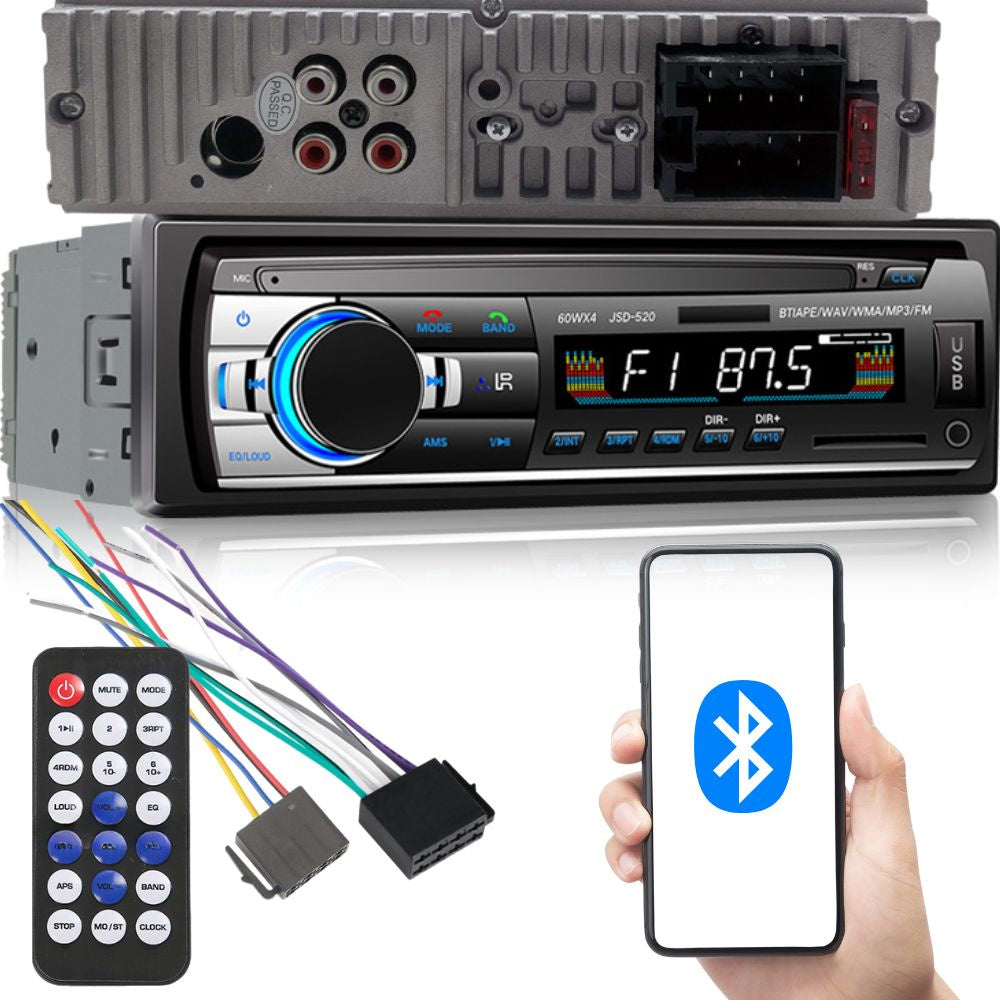 🚗 MODERNES AUTORADIO MIT BLUETOOTH, USB, AUX & SD – 1-DIN UNIVERSALMODELL 📻