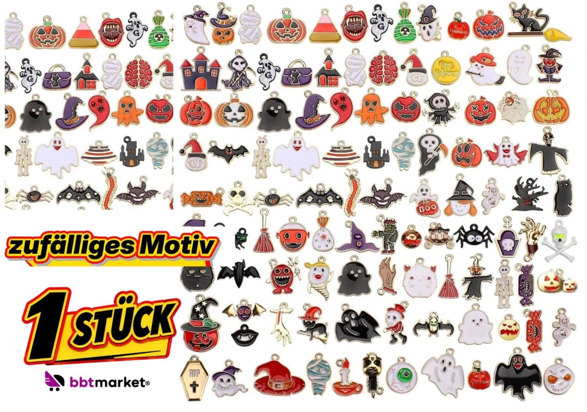 Halloween Charms AnhÀnger Gold Emaille SchmuckanhÀnger DIY Basteln Schmuck Deko