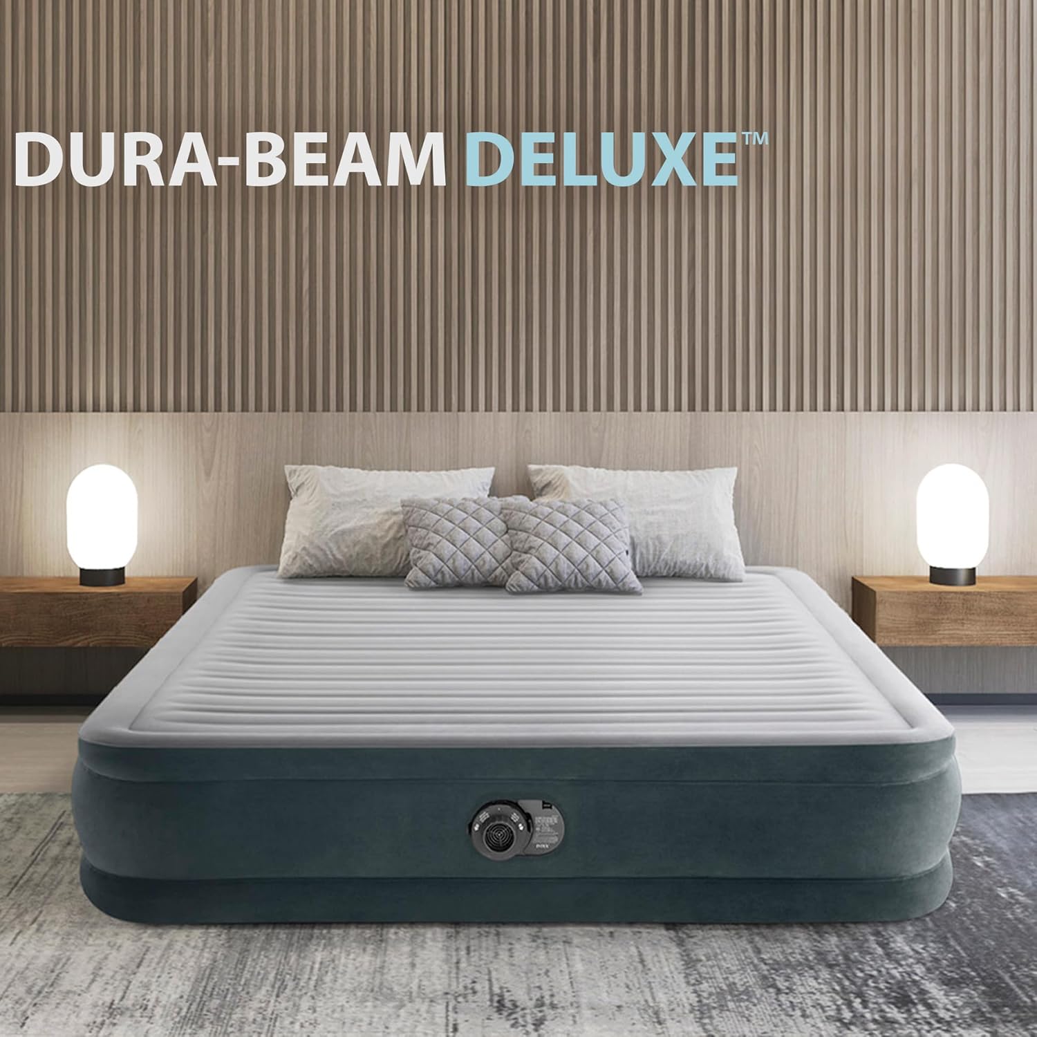 Intex Luftbett 2 Personen Queen 152x203x46cm mit integrierter Pumpe