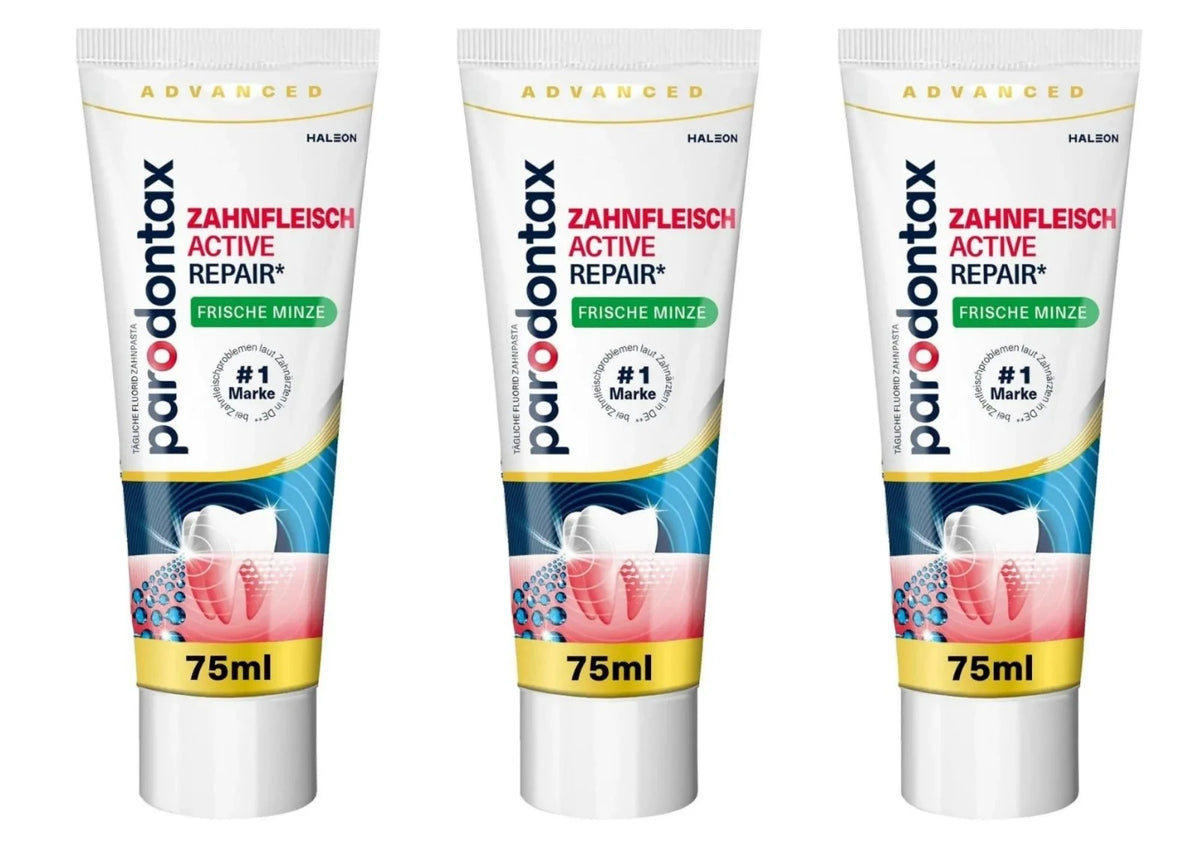 parodontax Active Gum Repair Zahnpasta 75 ml – mit Fluorid gegen Plaque und zur täglichen Zahnfleischpflege