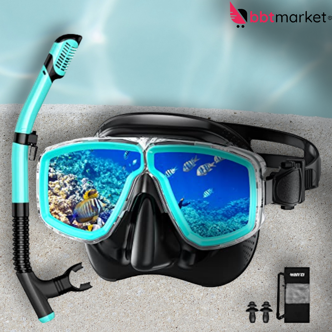 Snorkel set adults diving goggles adults with snorkel anti-L panorama