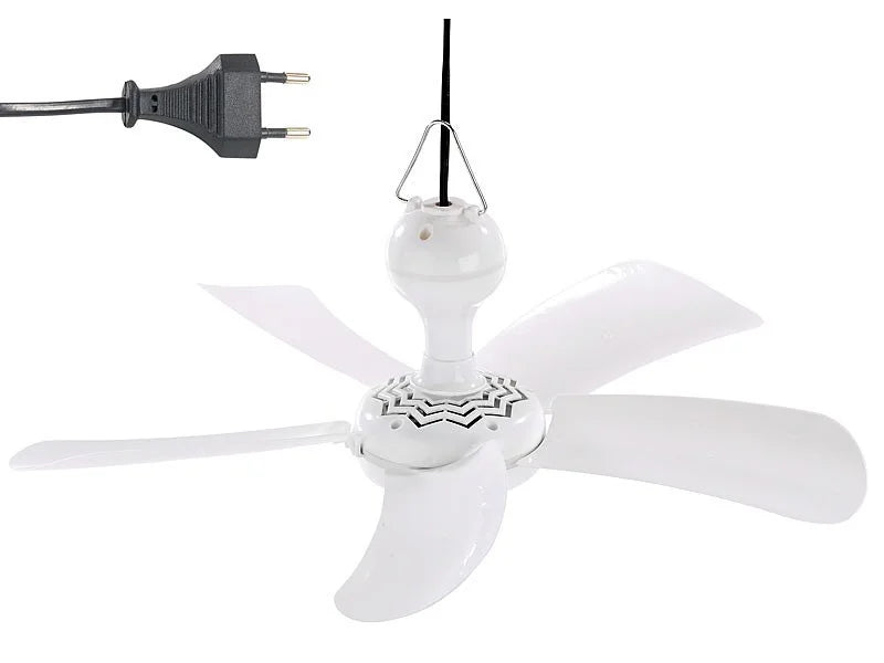 Sichler Deckenventilator Camping Ventilator 41cm Leise 230V zum Hängen