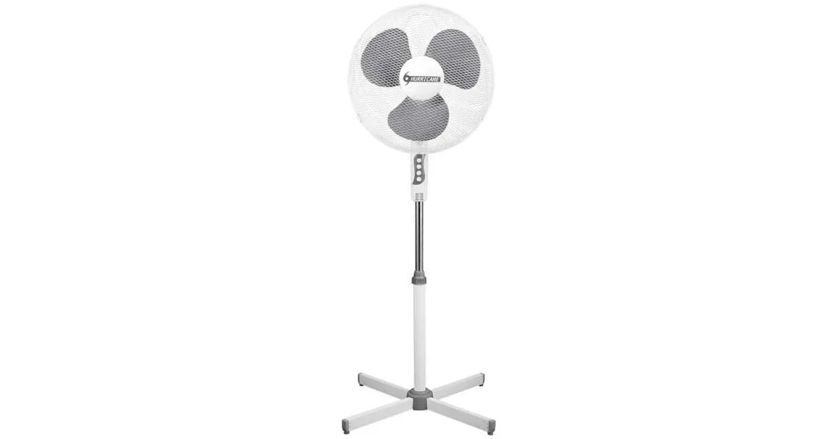 Standventilator 16 Zoll 40W â Höhenverstellbarer Ventilator mit Oszillation & 3 Geschwindigkeitsstufen