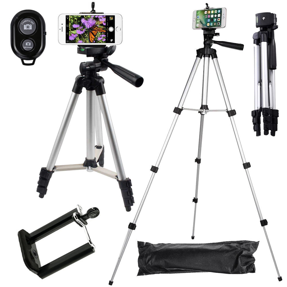 Camera tripod photo tripod 40.5-136cm 5 in 1 aluminum mobile phone holder