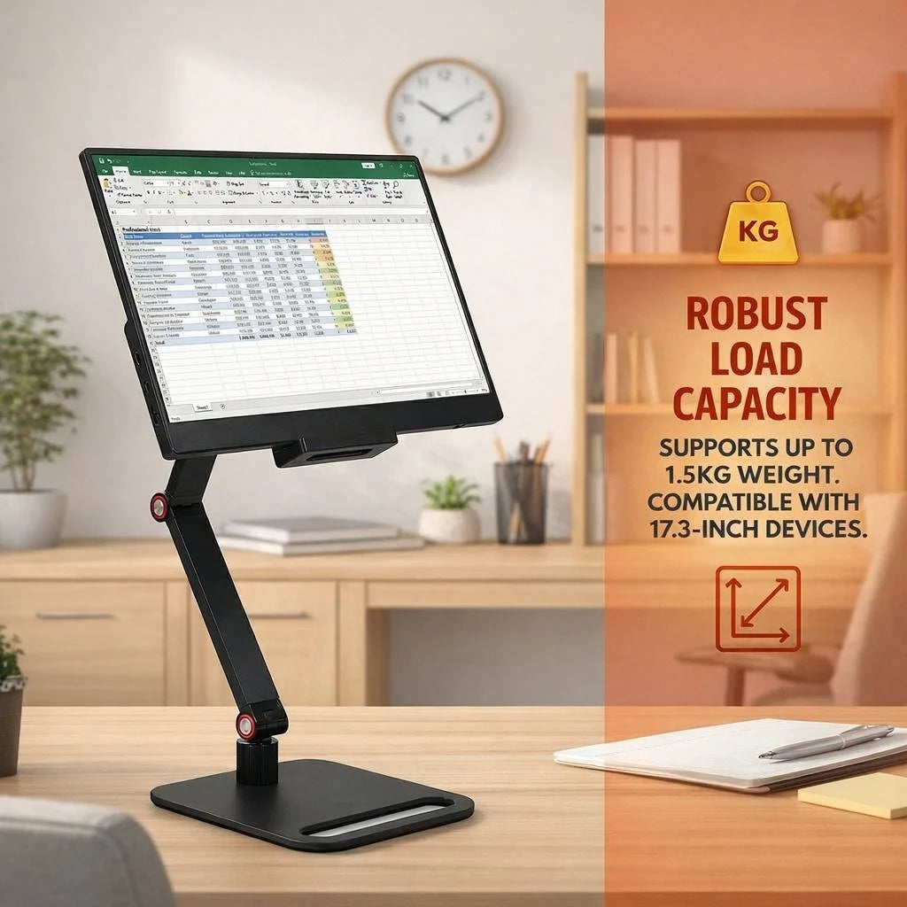 Tablet Monitor Ständer höhenverstellbar 360° Aluminium bis 17,3 Zoll Monitore bis 17,3 Zoll
