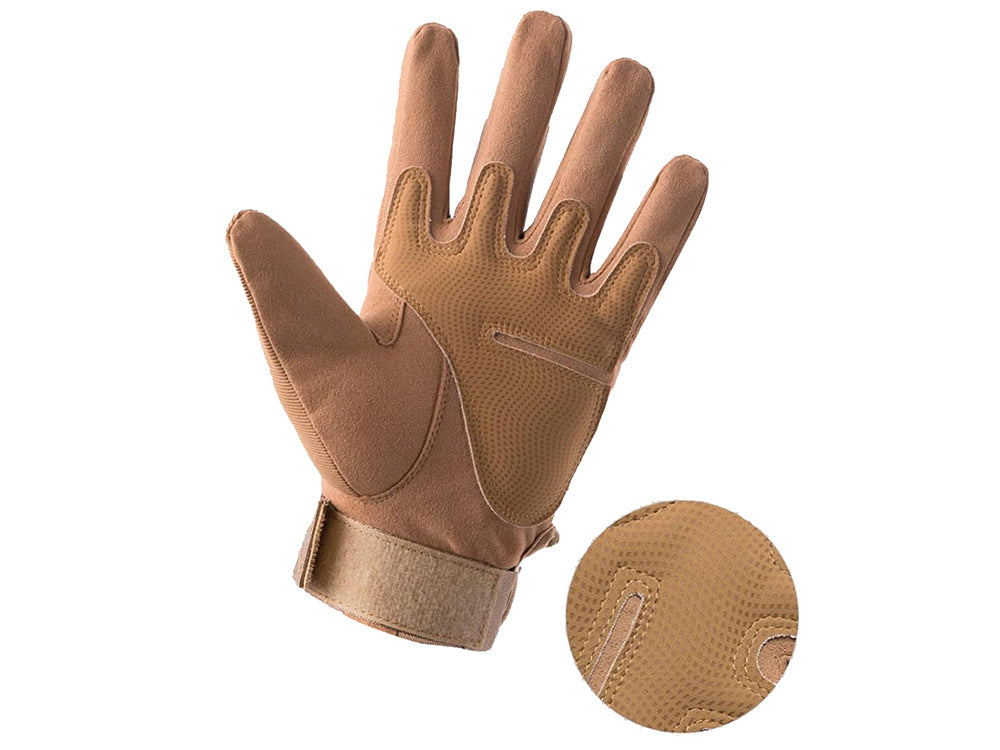 Taktische Thermo Handschuhe XL Khaki – Touchscreen Winterhandschuhe mit Knöchelschutz
