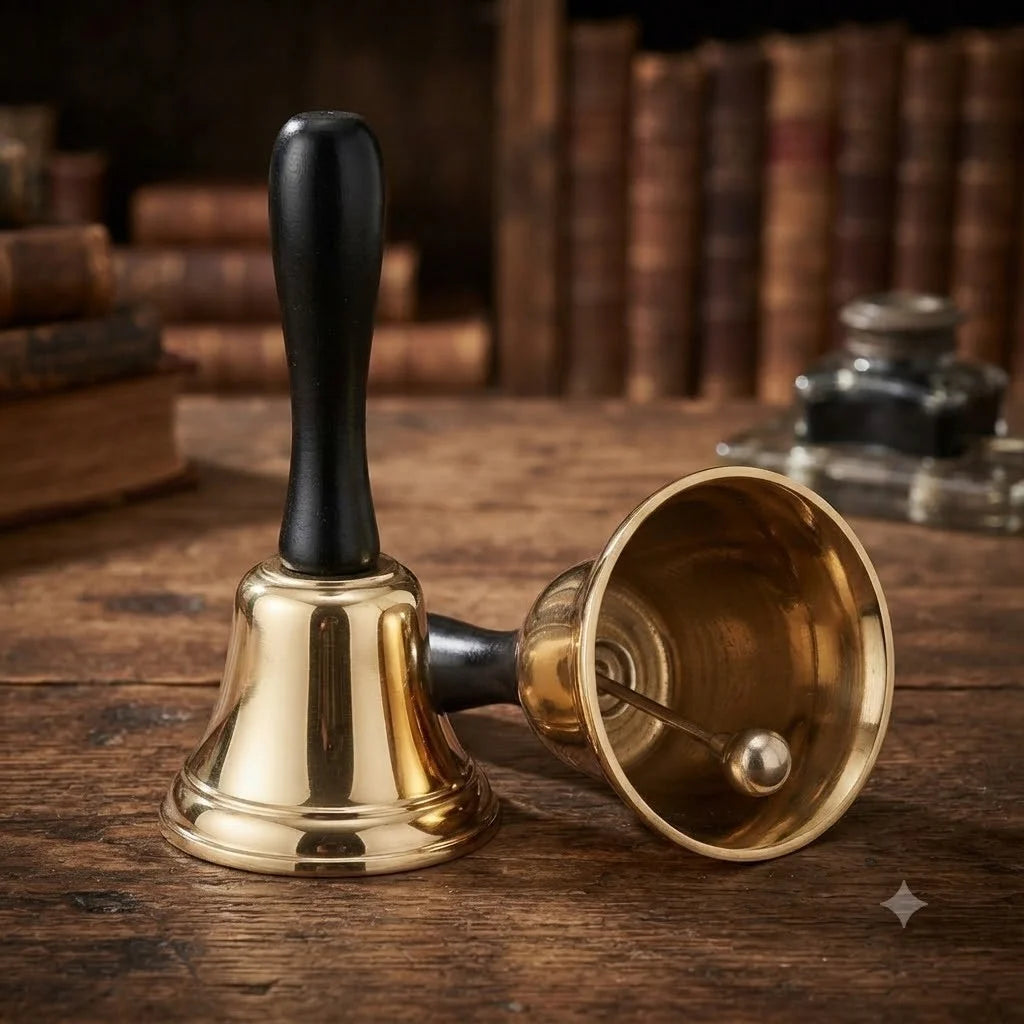 Tischglocke Serviceglocke Hotelglocke Rezeptionsglocke Metall Gold Klingel