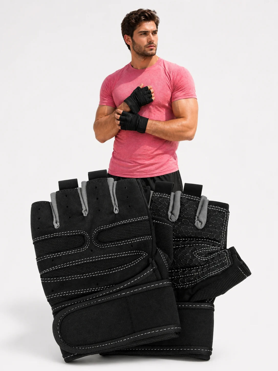 Fahrradhandschuhe XL für Herren – Gepolsterte Sporthandschuhe für Radfahren, MTB, Fitness & Training