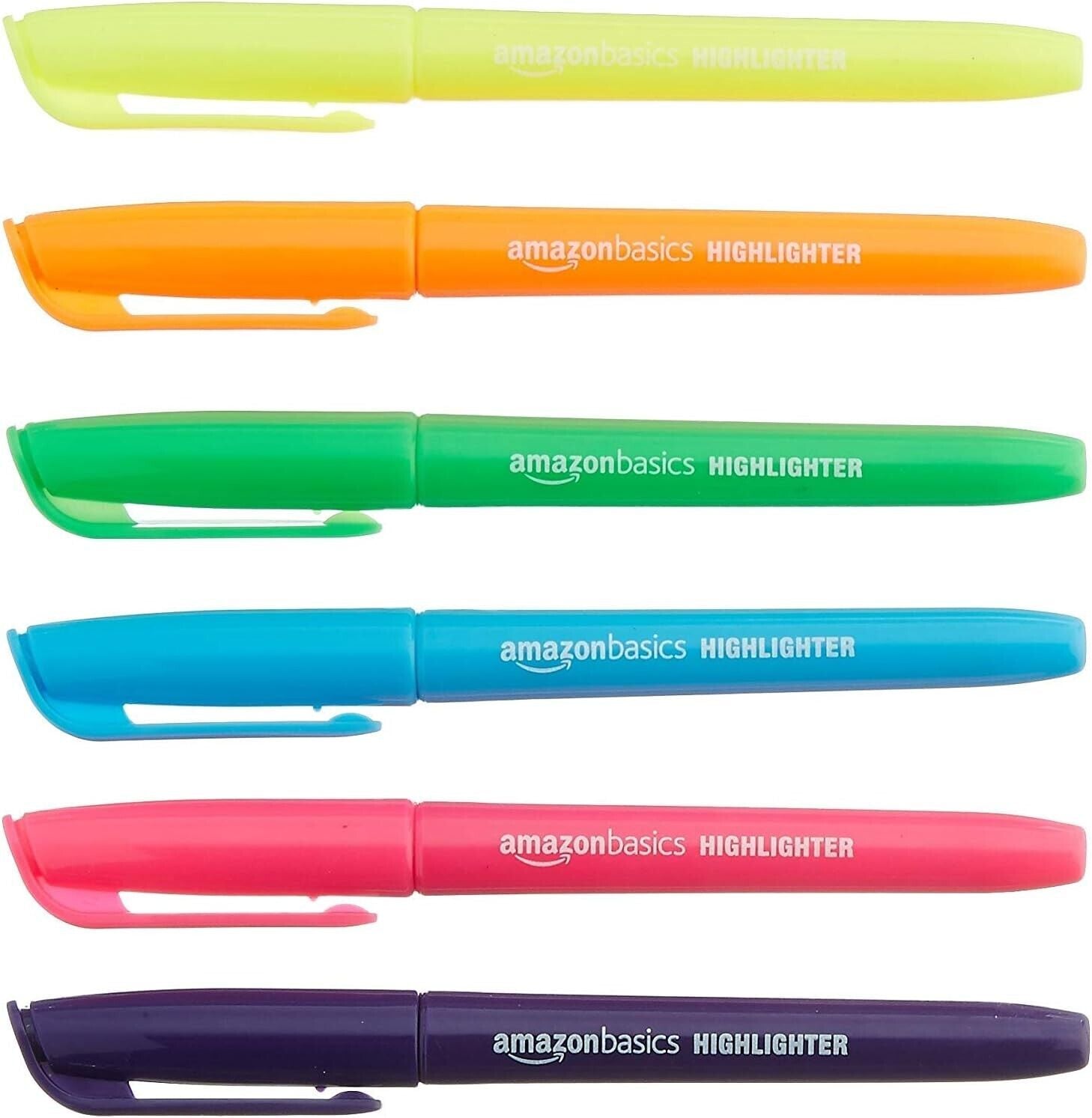 Tükenmez Kalem Amazon Basics Highlighters in Assorted Bright Colors, 12 Pack - NEW