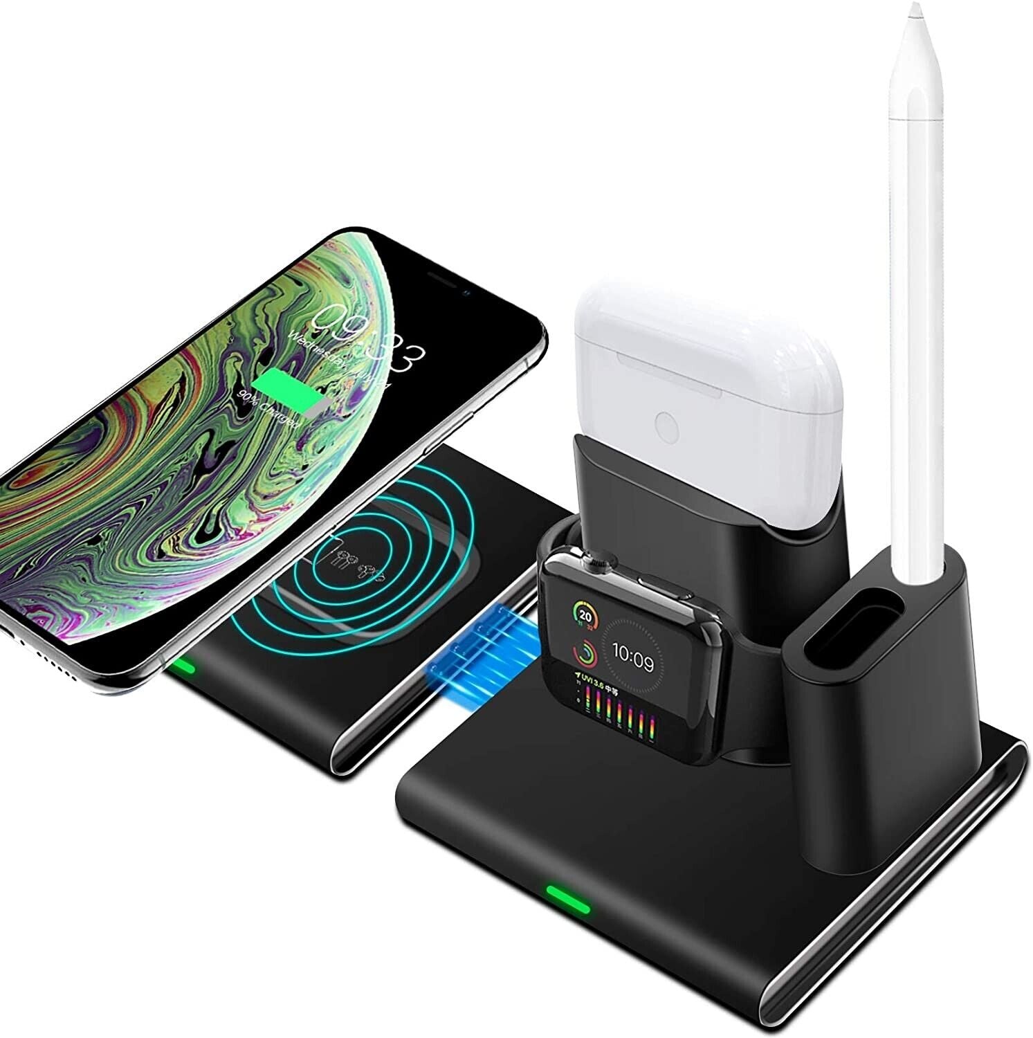 4 in 1 Wireless Charger Charging Station Charger For iWatch iPhone 13 Pro 14 AirPod