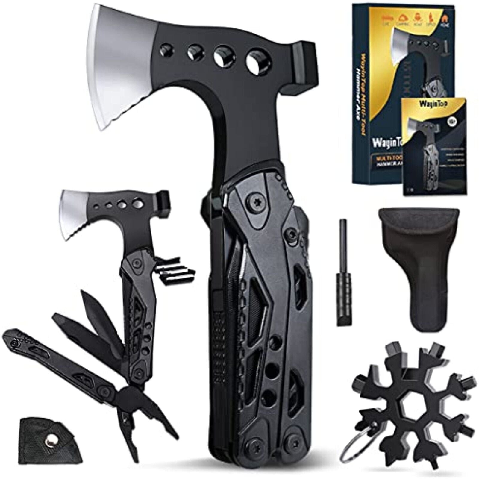 WayinTop Tool Gifts for Men, Pocket Tool Multi-Tool Hammer.