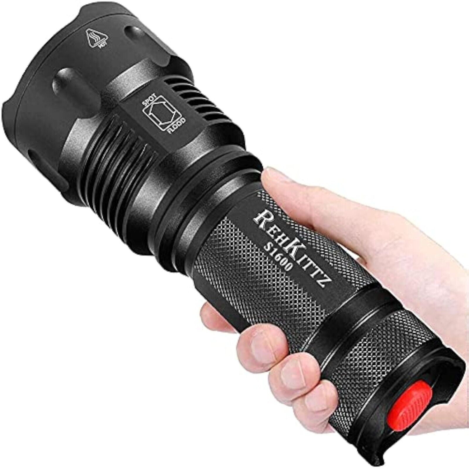 LED flashlight, extremely bright, hand lamp for camping, equipment, military, outdoor