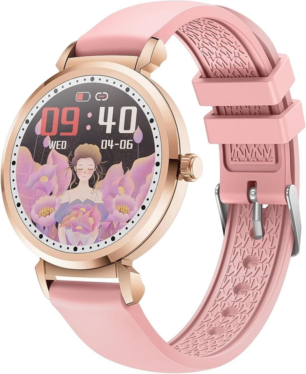 SmartWatch, Fitness Watch Women DIY 1.09" Touch Screen SpO2, IP68 Waterproof