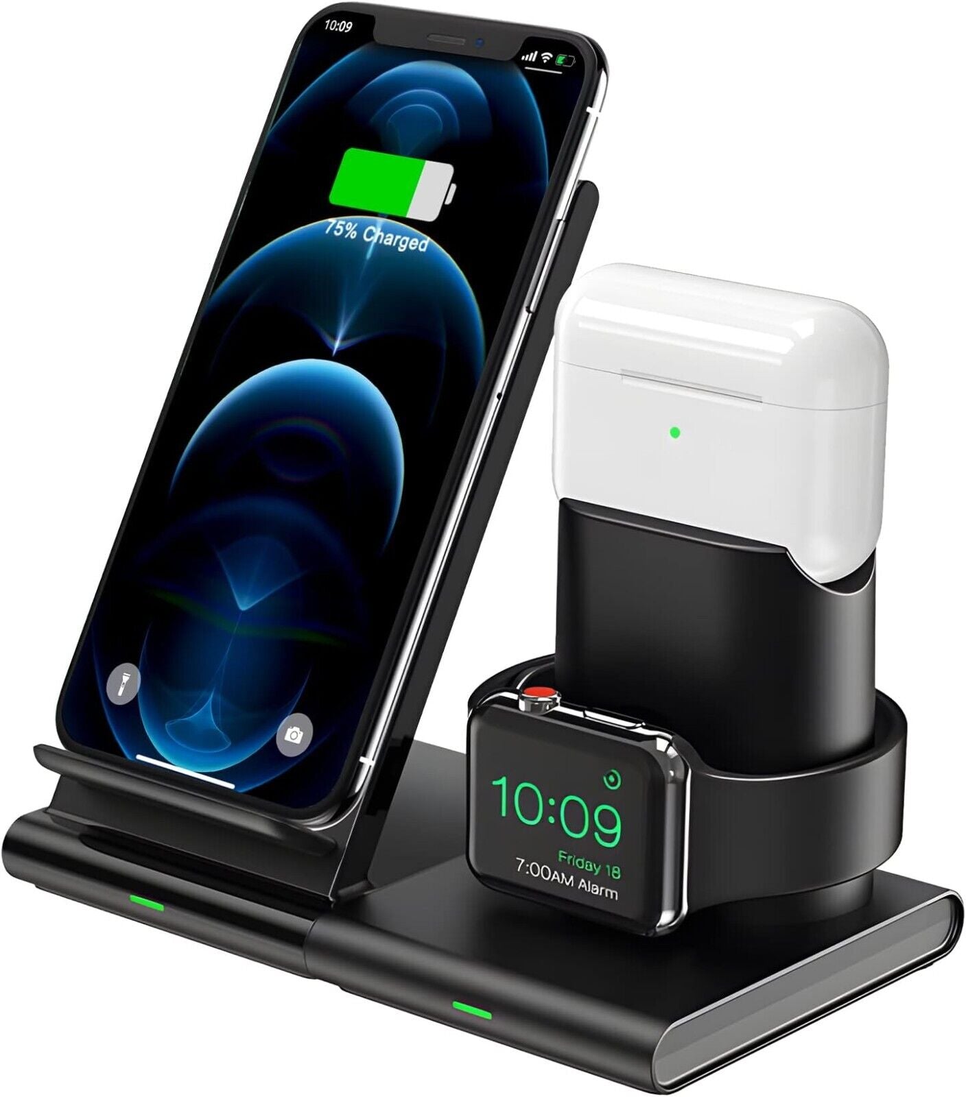 Wireless Charging Station Charger 3 in 1, Wireless Charger Support for all