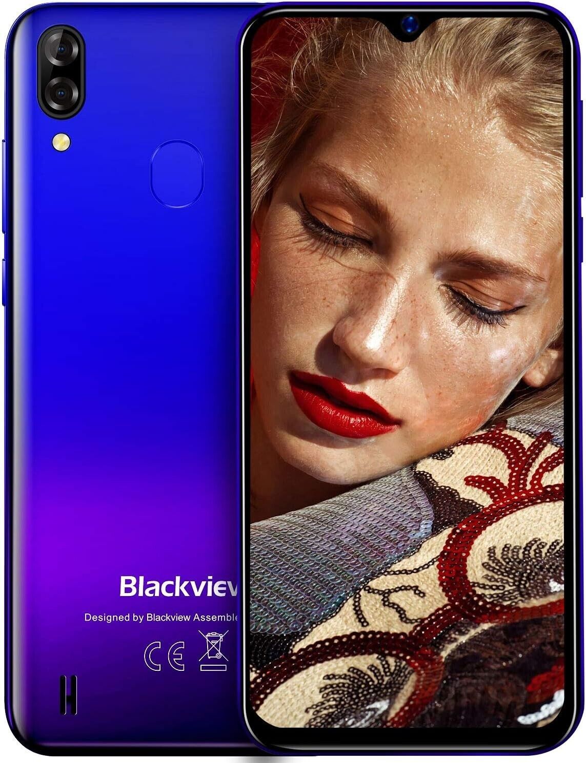 Blackview A60 Pro Smartphone 6.1 Inch 3GB+16GB 4080mAh Fingerprint 4G Mobile Phone 8MP