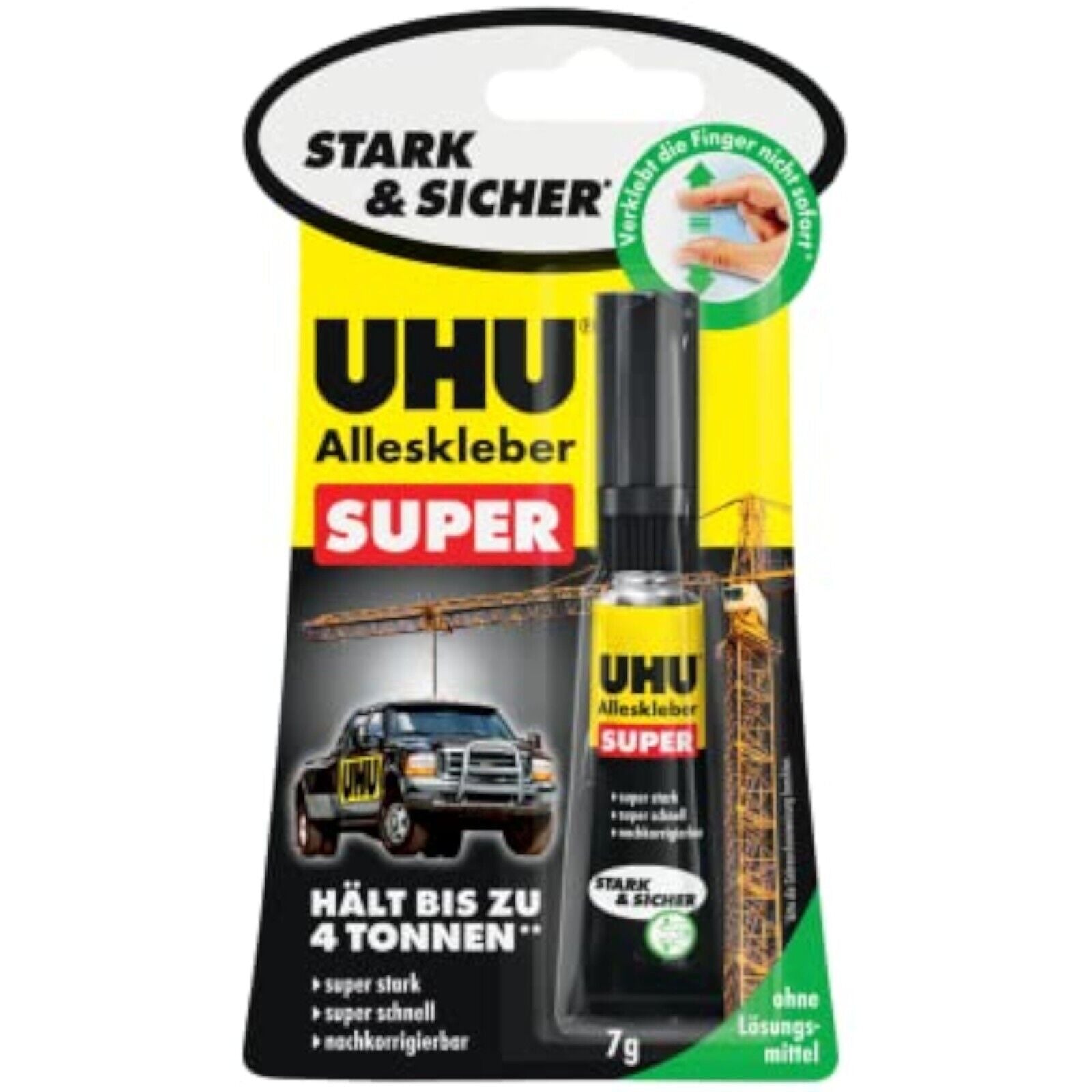 UHU All-Purpose Glue Super Tube, Super strong and super fast all-purpose glue, 7 g