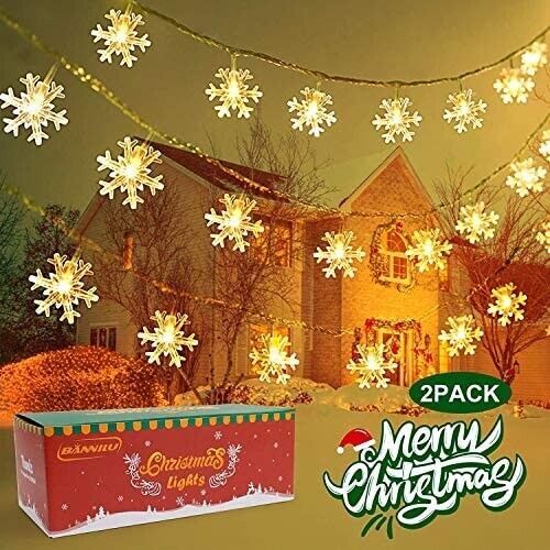 Christmas lights stars fairy lights curtain lights inside stripes