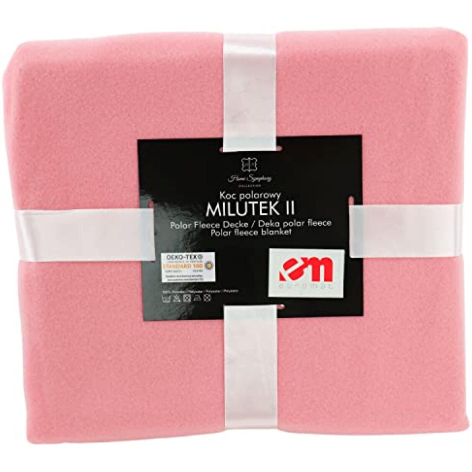 Kuscheldecke Rosa 150x200 cm – Flauschige Polar Fleece Wohndecke für Sofa & Bett, Öko-Tex zertifiziert