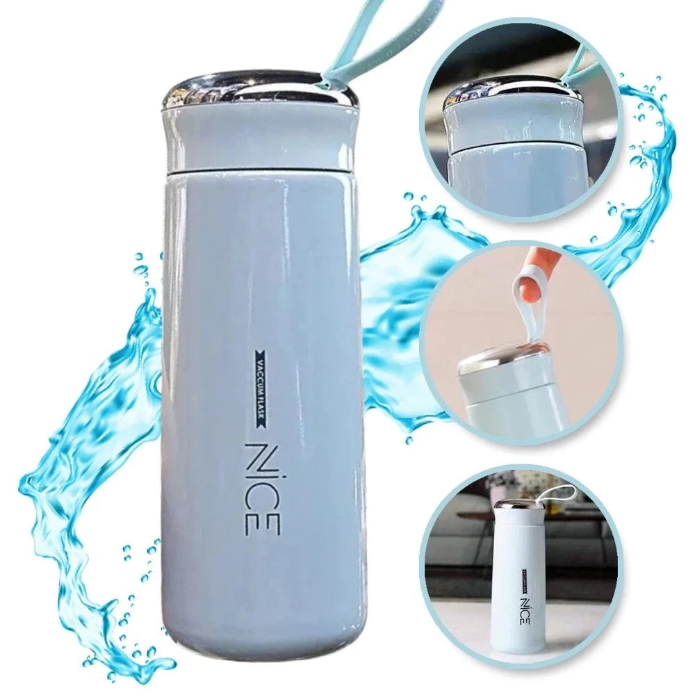 NICE BD12N Wasserflasche 400 ml â BPA-freie Trinkflasche mit Griff & Zubehör