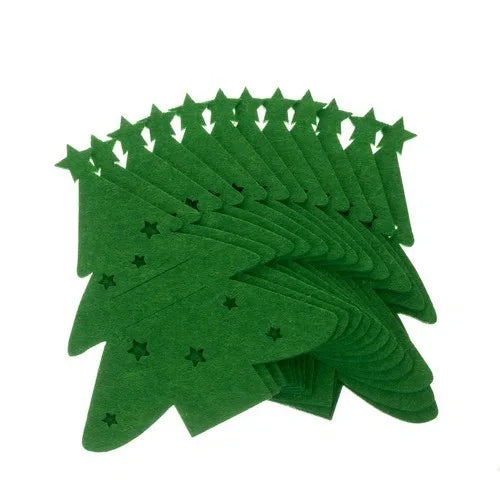 12x Filz Bestecktaschen Weihnachten 🌲 Besteckhalter Tischdeko Wichtel Set