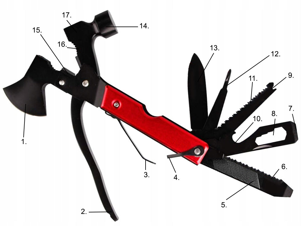 Camping multi-tool combination tool multi-tool outdoor survival kit axe 