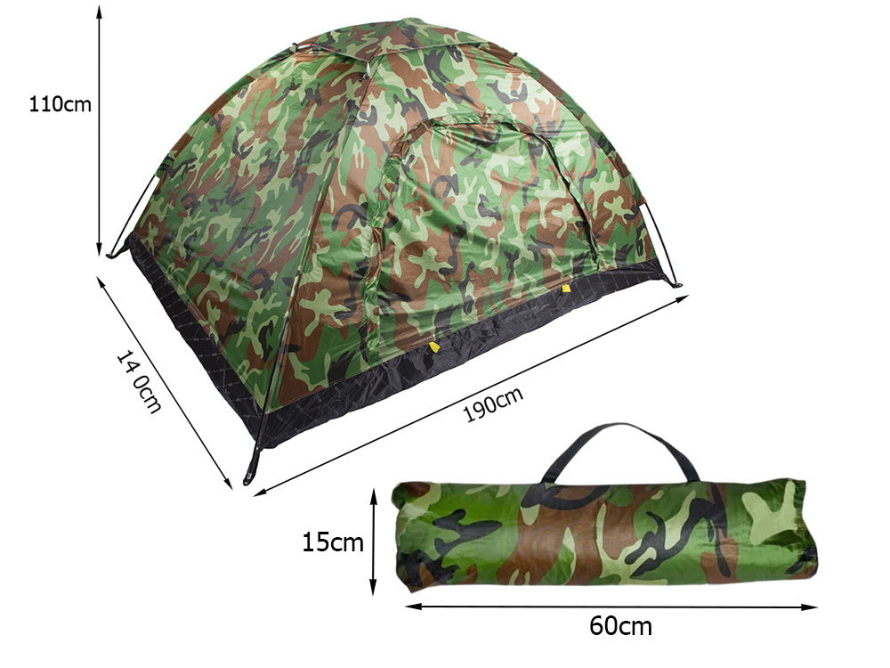 2 Personen Zelt 190x140x110 Kuppelzelt wasserdicht Moskitonetz Camping
