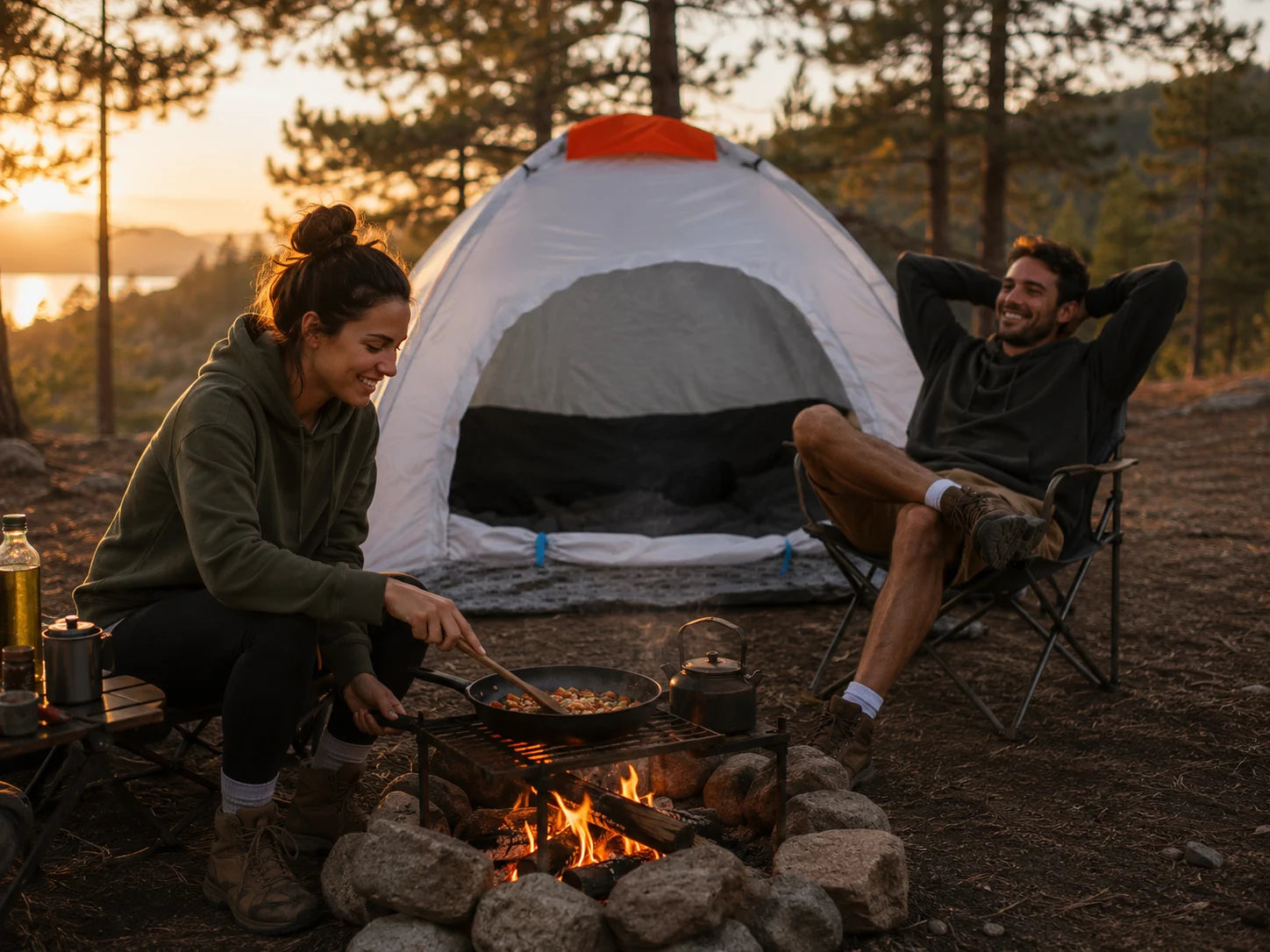 2 Personen Zelt Campingzelt mit Moskitonetz Wasserdicht Tragetasche Outdoor