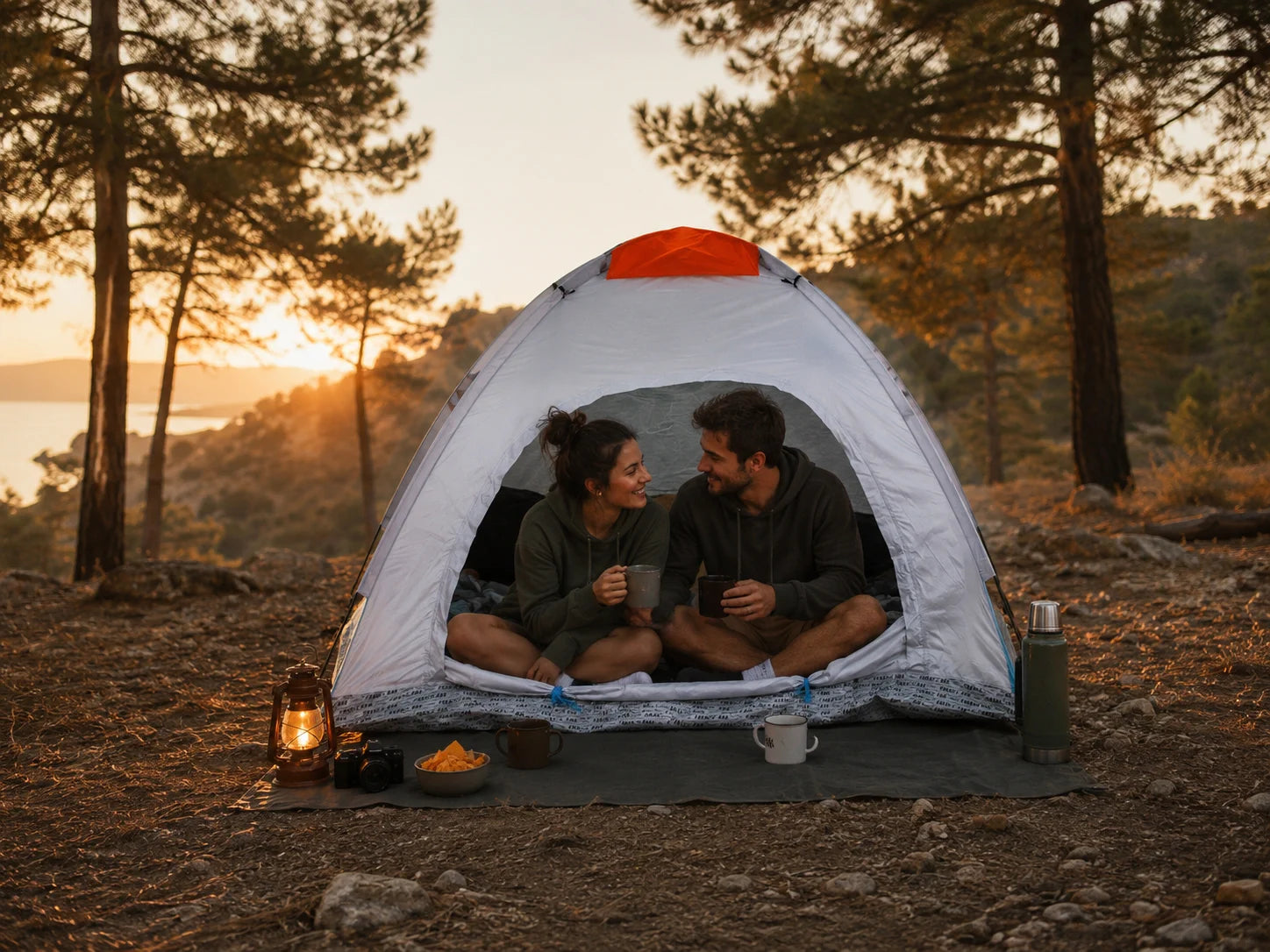 2 Personen Zelt Campingzelt mit Moskitonetz Wasserdicht Tragetasche Outdoor