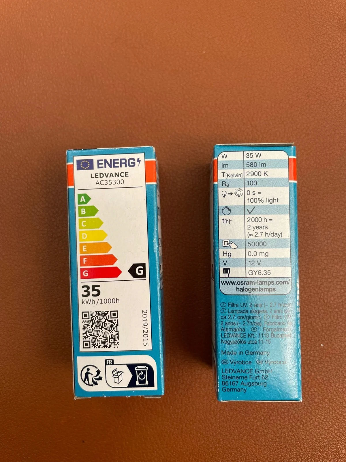 Osram GY6.35 Halogen Stiftsockellampe 35W 12V Halostar warmweiß dimmbar für Leuchten