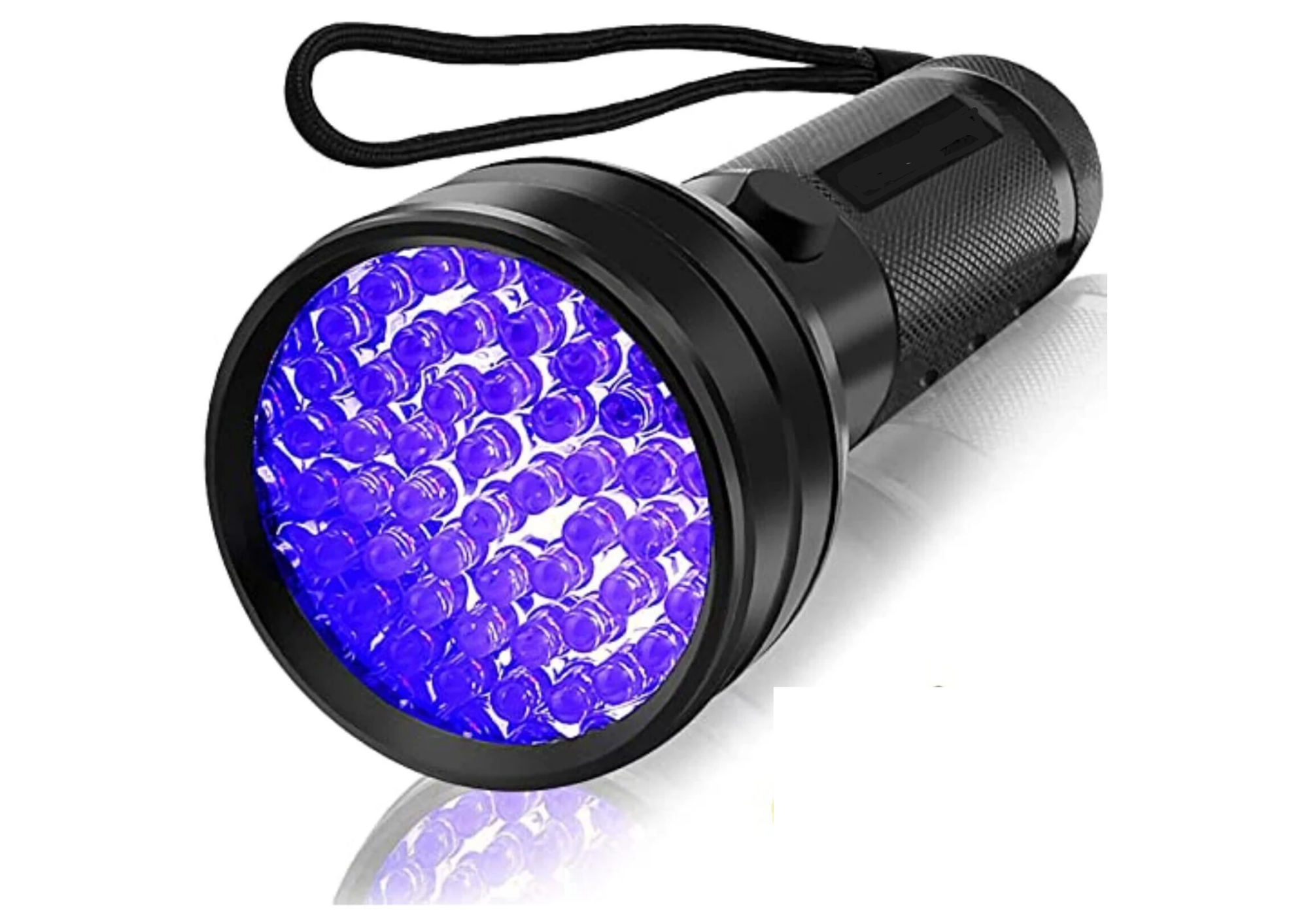 LED UV 395nm Blacklight Lamp Outdoor Flashlight Test Lamp With 51 LEDs 