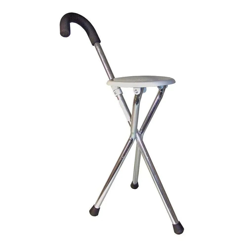 Adjustable walking stick hiking stick walking stick walking aid 2 in 1 aluminum with seat