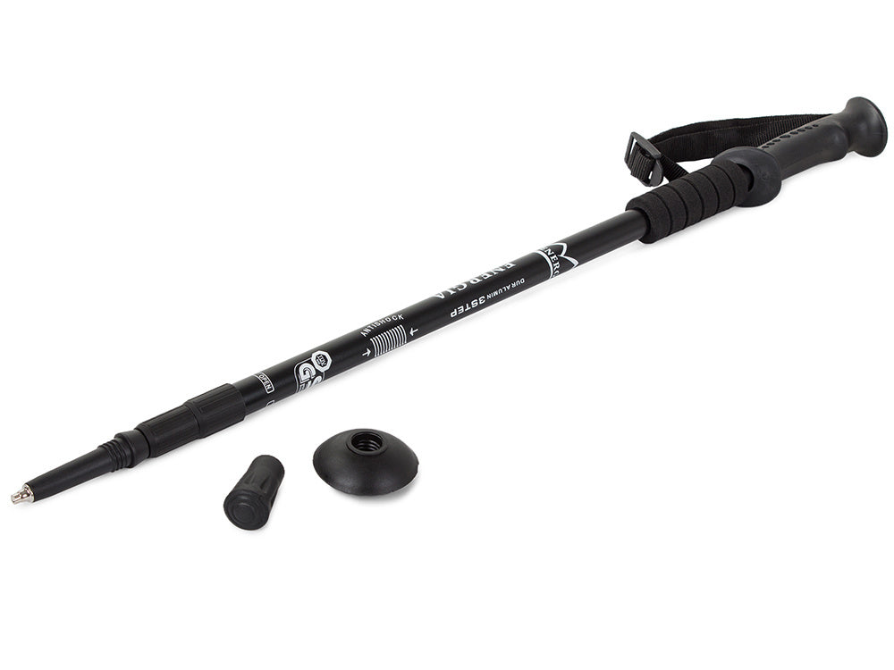 Nordic Walking Stock Teleskop 64-135 cm – Alu Antischock Wanderstock mit Korkgriff