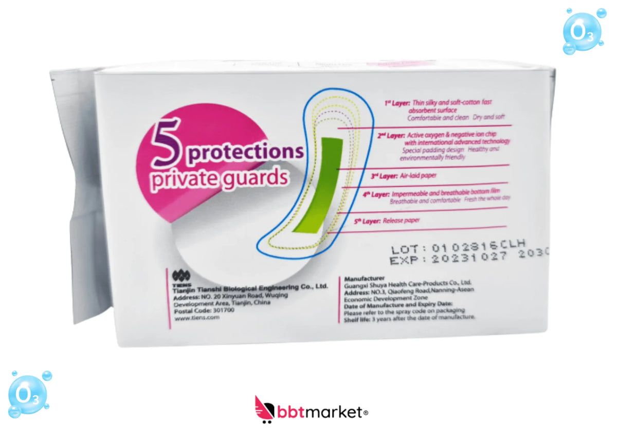 3 x Tiens AiriZ Sanitary Pads Daily Panty Liner 90 Pieces 