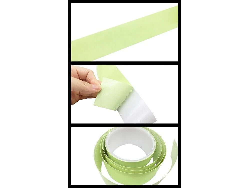 Leuchtklebeband 3 m × 2 cm Neon Grün – fluoreszierend, nachleuchtend, selbstklebend und zuschneidbar