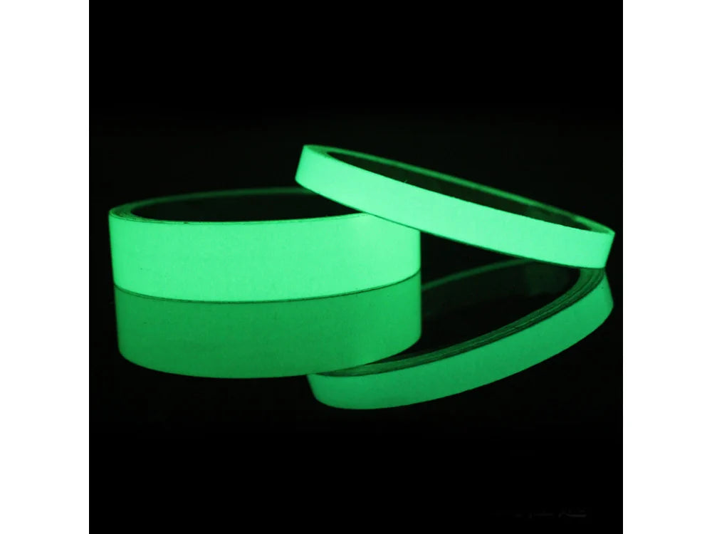 Leuchtklebeband 3 m × 2 cm Neon Grün – fluoreszierend, nachleuchtend, selbstklebend und zuschneidbar