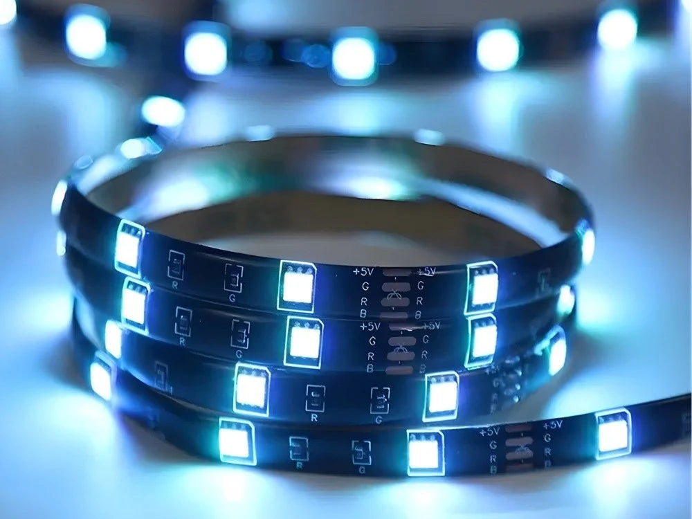 3m LED Strip RGB Bluetooth App Fernbedienung Musikmodus Selbstklebend Lichtband