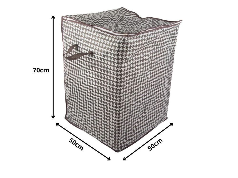 Kleiderschrank Organizer 180L faltbar – Stoff Aufbewahrungsbox in Leinenoptik