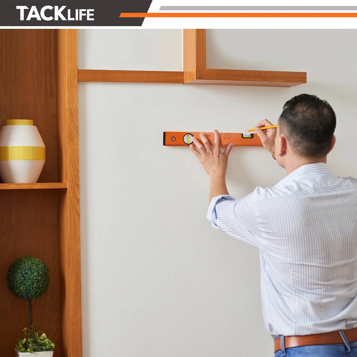 TACKLIFE Wasserwaage MT-L02 – Magnetische Messlatte aus Aluminiumlegierung