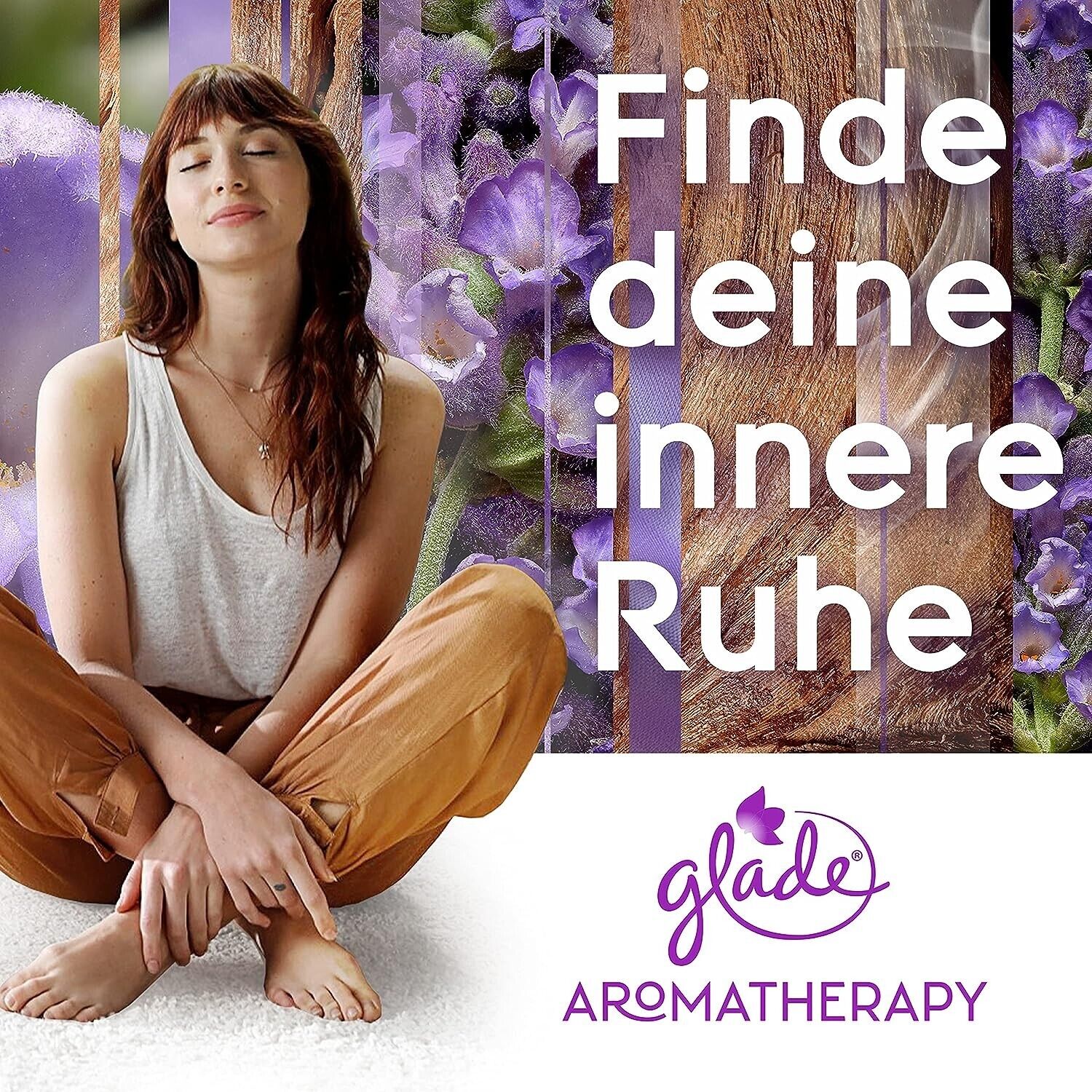Glade Aromatherapy Essential Oils Diffuser mit Lavendel & Sandelholz – Individuelle Duft- und Lichtsteuerung