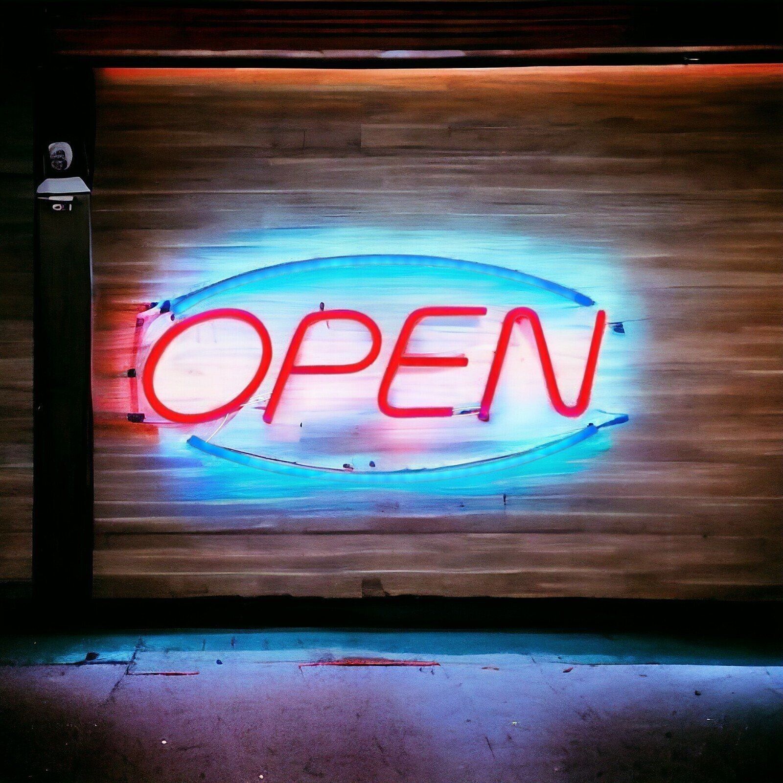 LED Open Neon Sign – USB betriebenes Warmweißes Neonlicht für Store & Bar