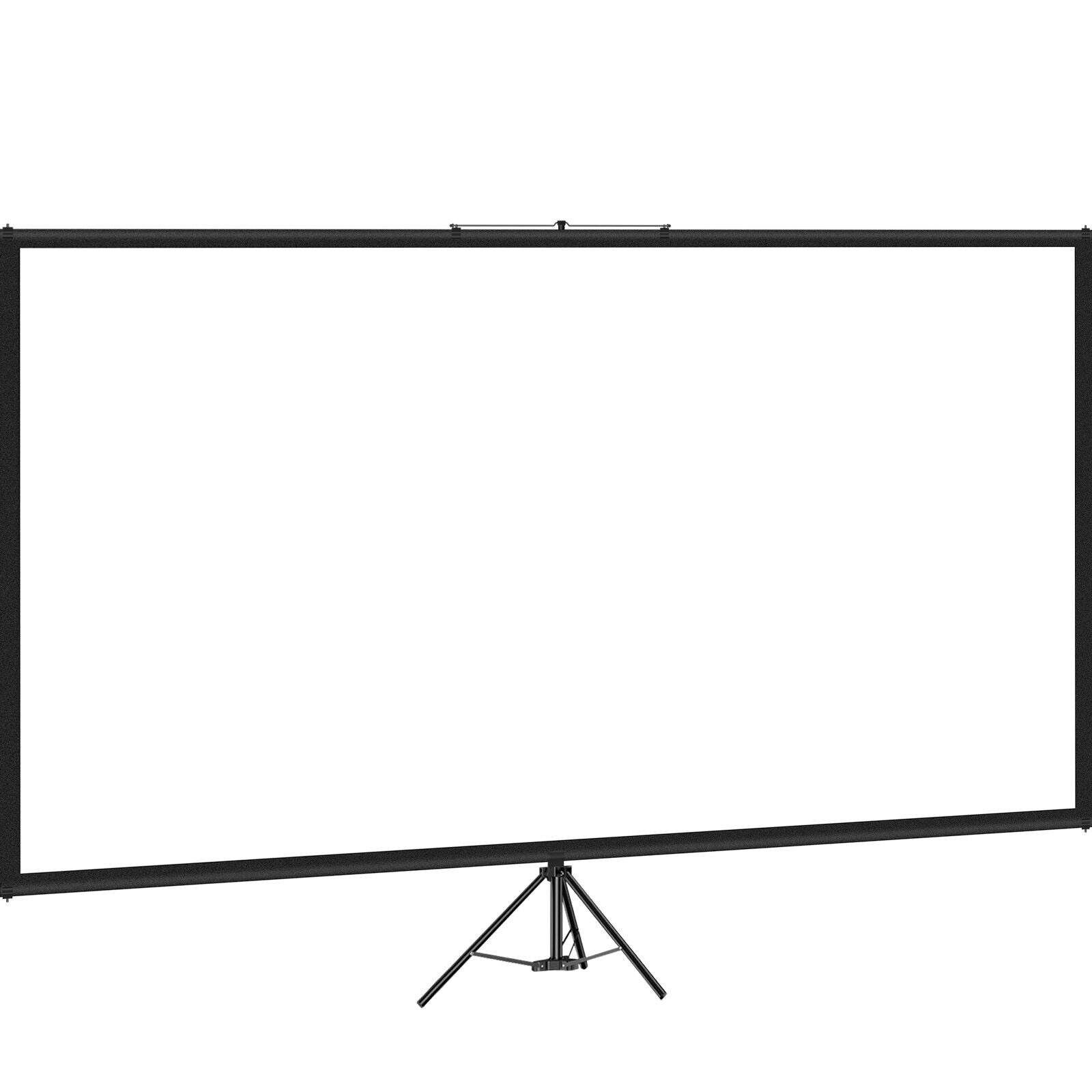 80 Zoll Beamer Leinwand mit Stativ 16:9 – 4K HD Rolloleinwand höhenverstellbar für Heimkino, Präsentationen und Veranstaltungen