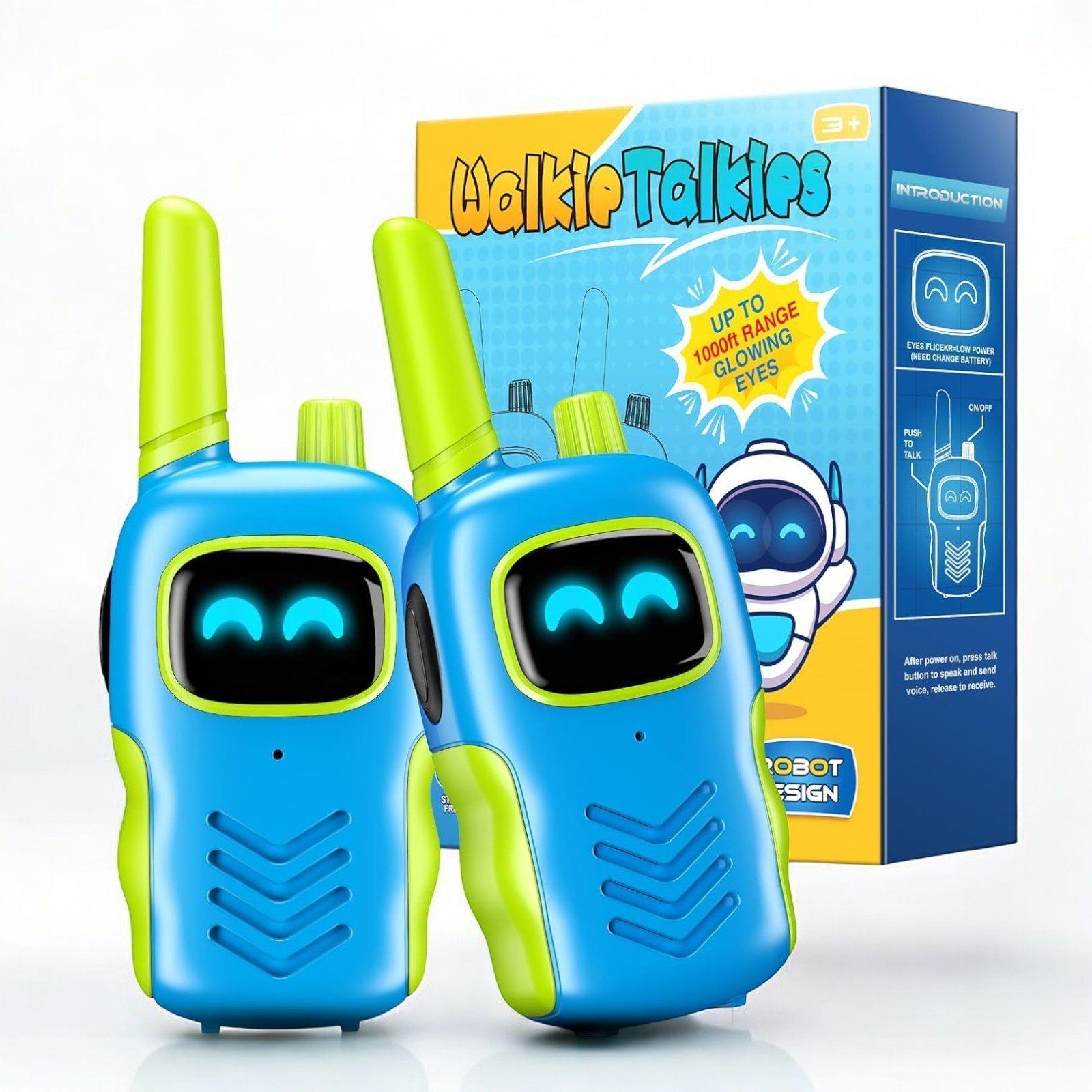 2 Walkie Talkies Outdoor für Kinder Spielzeug Draußen Uhren Weihnachten Geschenk