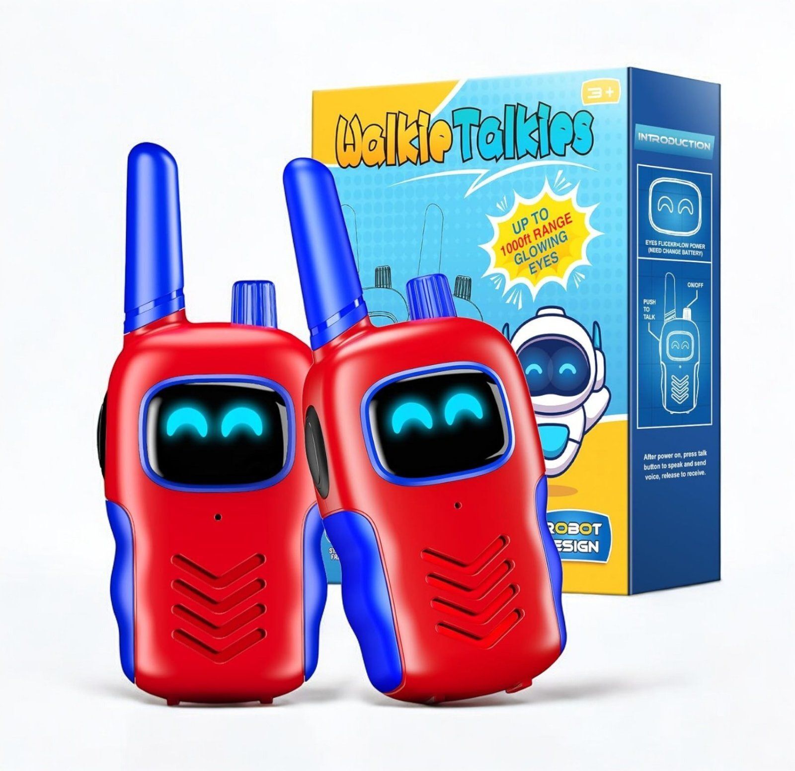 2 Walkie Talkies Outdoor für Kinder Spielzeug Draußen Uhren Weihnachten Geschenk