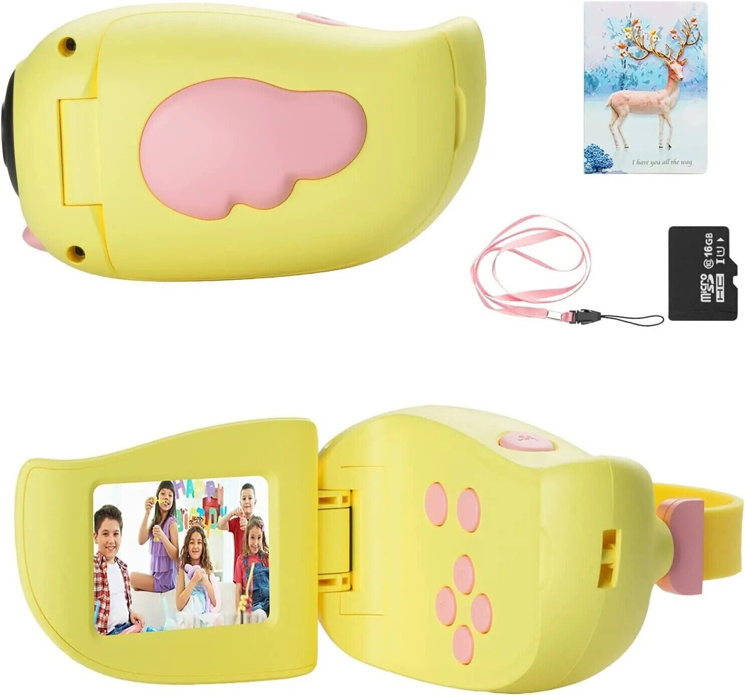 Kinderkamera Digital Katze – HD Kamera mit Spielen 2 Zoll 3 Farben