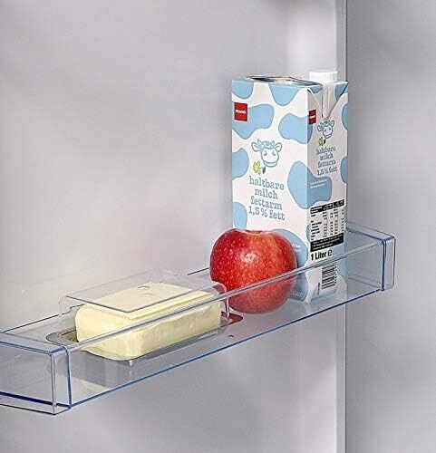 APS Edelstahl Butterdose für 250g Butter mit Deckel – Butterbehälter für Kühlschrank und Frühstückstisch